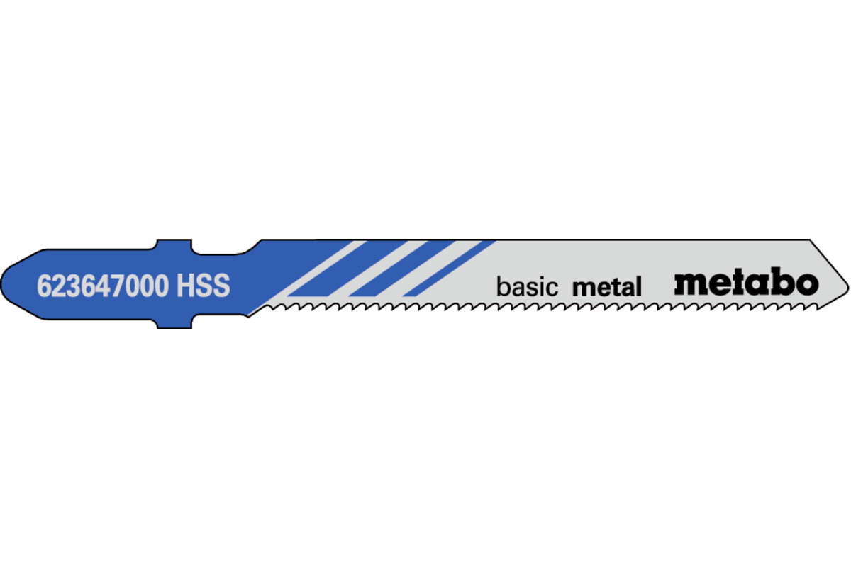 5 hojas para sierra de calar "basic metal" 51/ 1,2 mm
