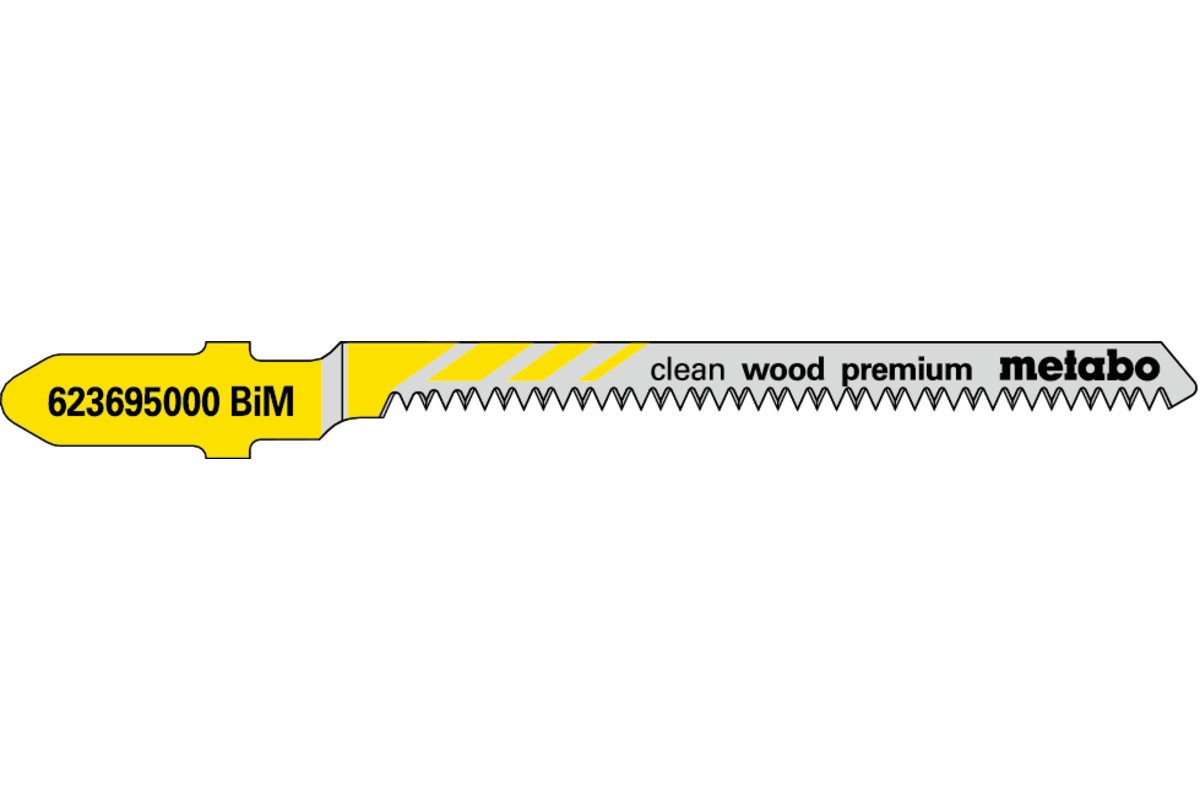 5 hojas para sierra de calar "clean wood premium" 57/ 1,4 mm