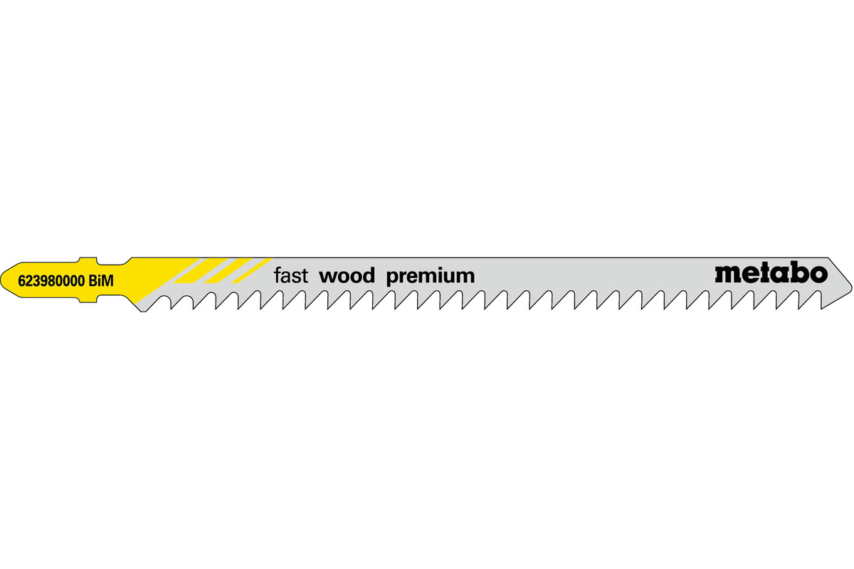 5 hojas para sierra de calar "fast wood premium" 126/ 4,0 mm