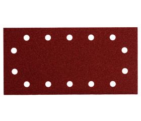 Hojas de lijar adhesivas 115 x 230 mm, 14 perforaciones, con enganche con tejido autoadherente