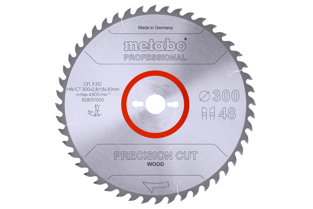Hoja de sierra "precision cut wood - professional", 300x30, D48 DI 15°