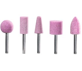 Muelas montadas en set, corindón especial