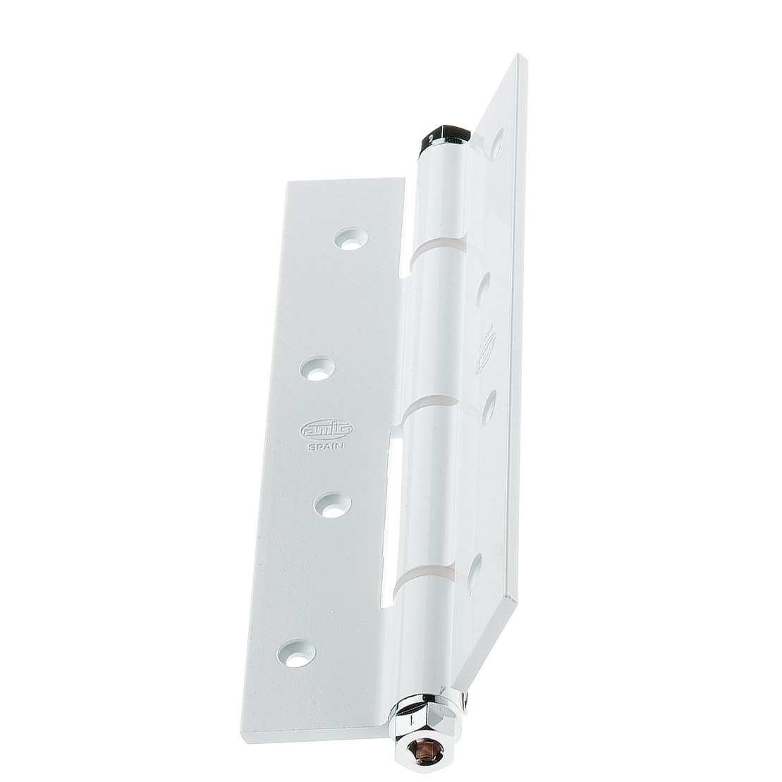 AMIG 6585 | Bisagra simple acción  3034 | 180 x 80 x 4 mm | Aluminio | Blanco