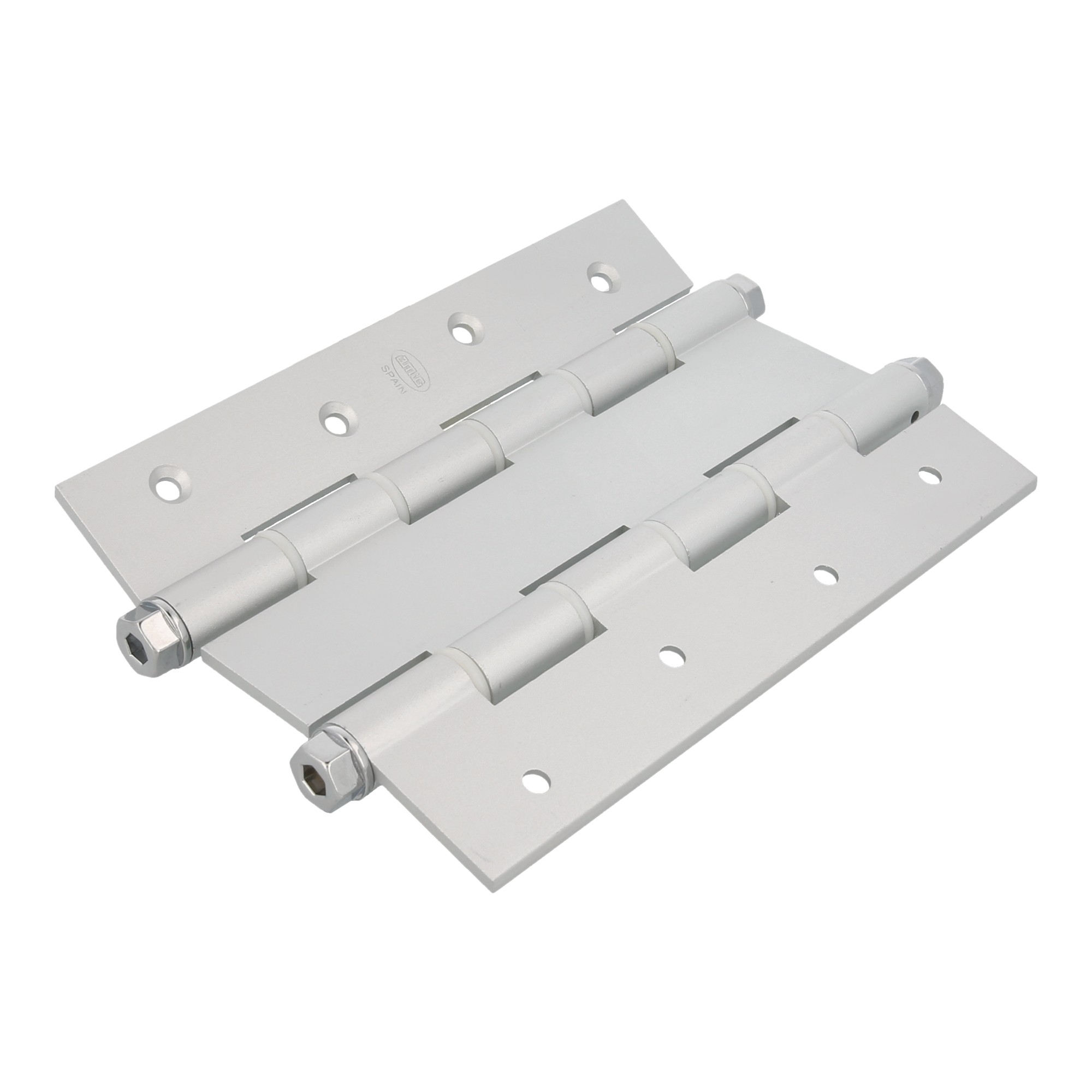 AMIG 2929 | Bisagra doble acción  3035 | 180 x 133 x 4 mm | Aluminio | Plata
