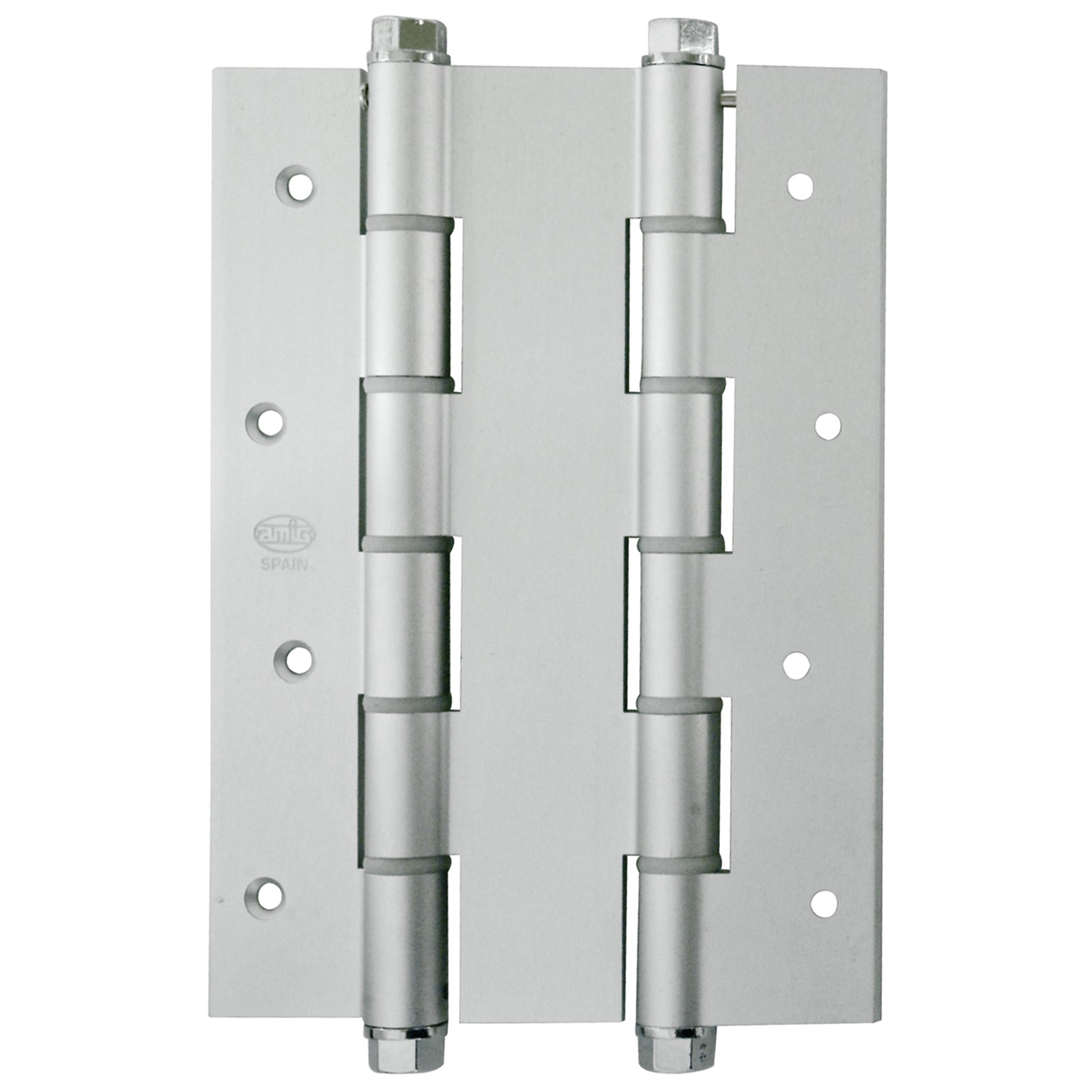 AMIG 2929 | Bisagra doble acción  3035 | 180 x 133 x 4 mm | Aluminio | Plata