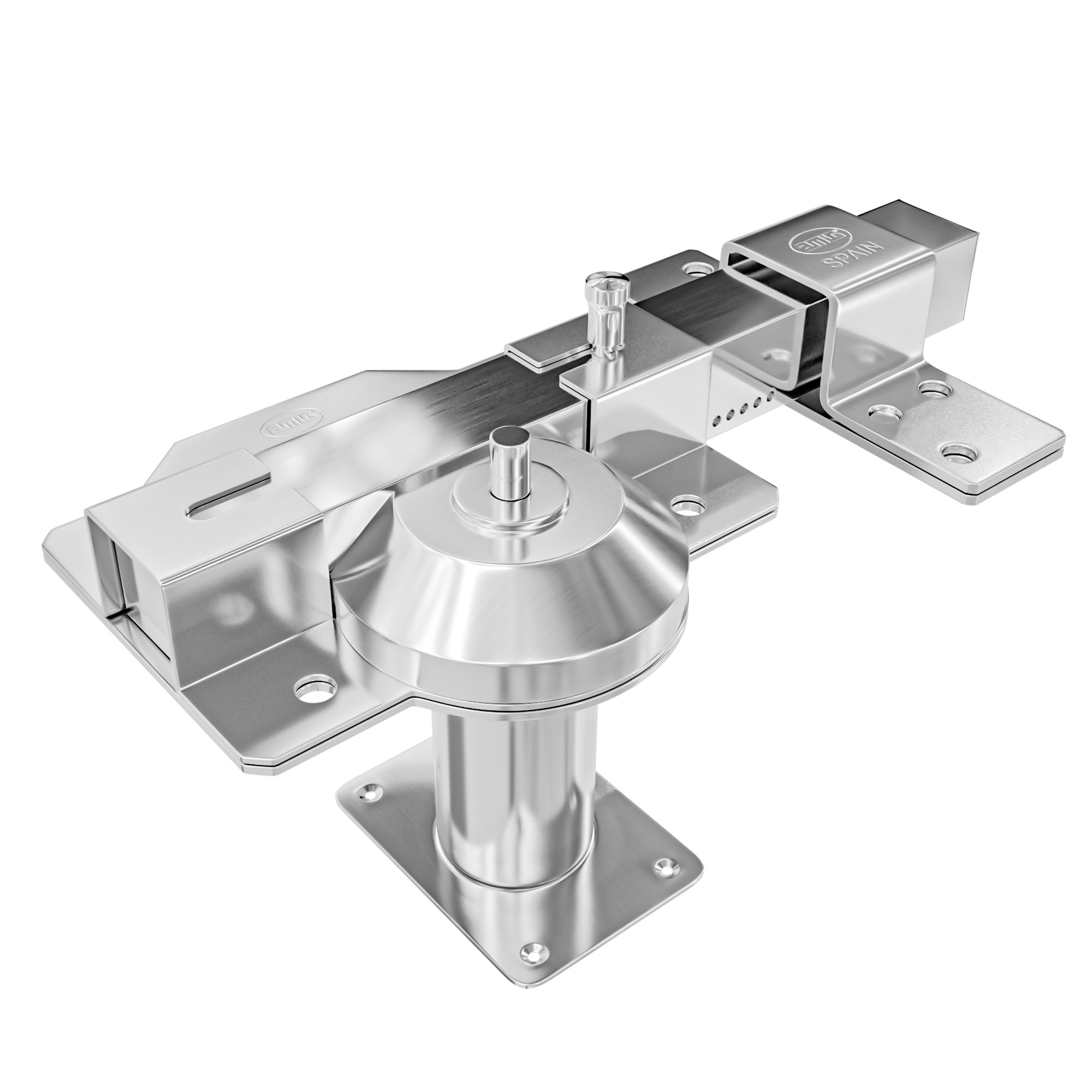 AMIG 22020 | Cerrojo alta seguridad  1PLUS | 90 x 154 mm | Acero | Cromado brillo