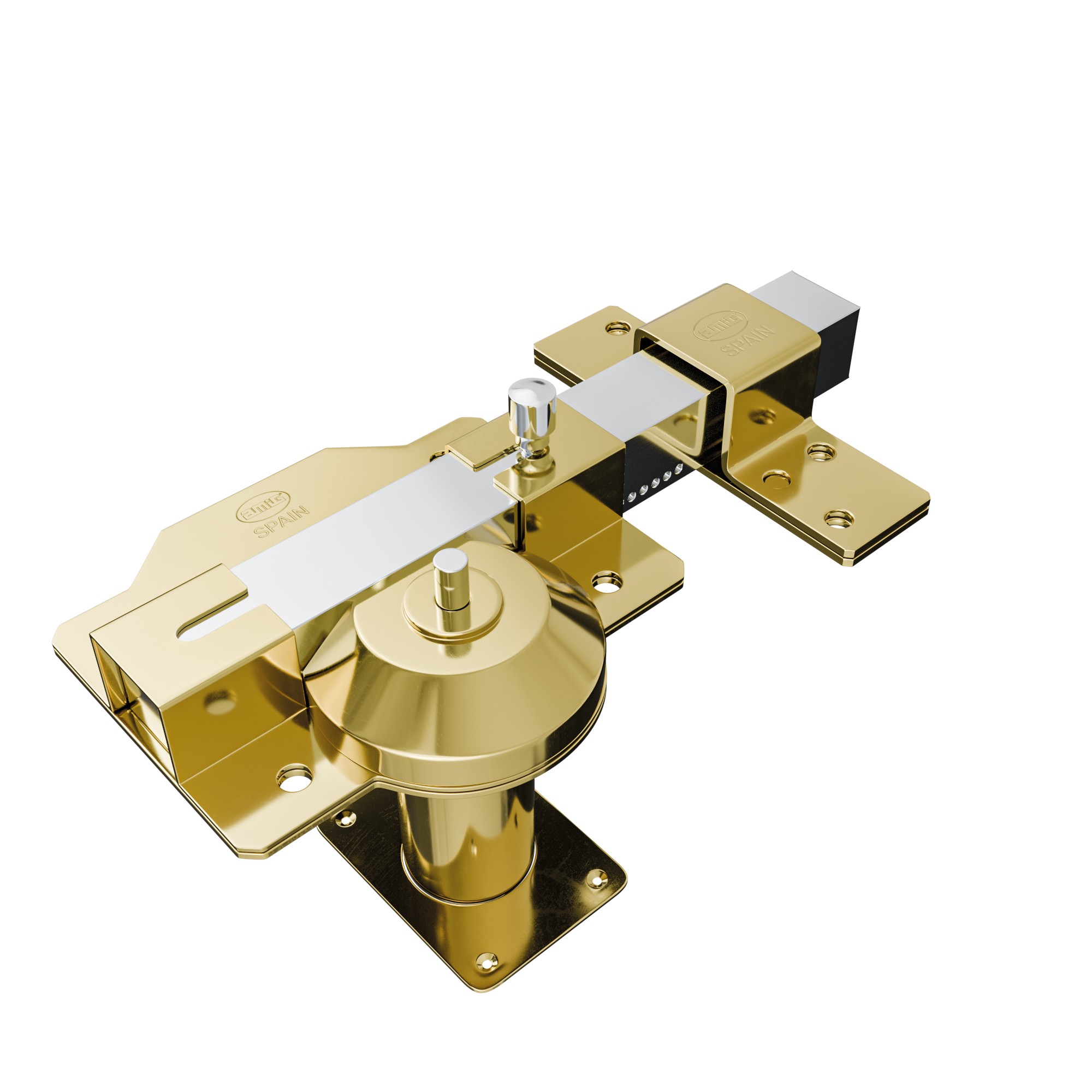 AMIG 22019 | Cerrojo alta seguridad  1PLUS | 90 x 154 mm | Acero | Oro