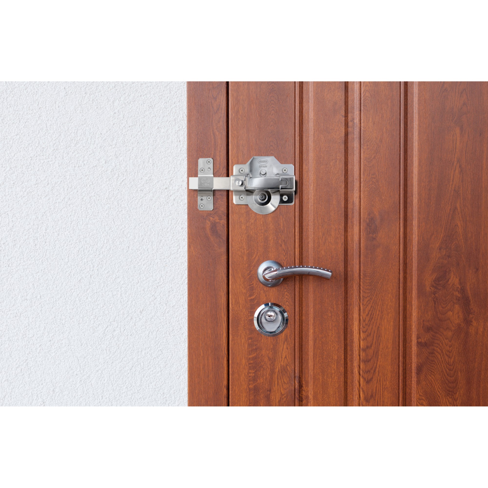 AMIG 22020 | Cerrojo alta seguridad  1PLUS | 90 x 154 mm | Acero | Cromado brillo