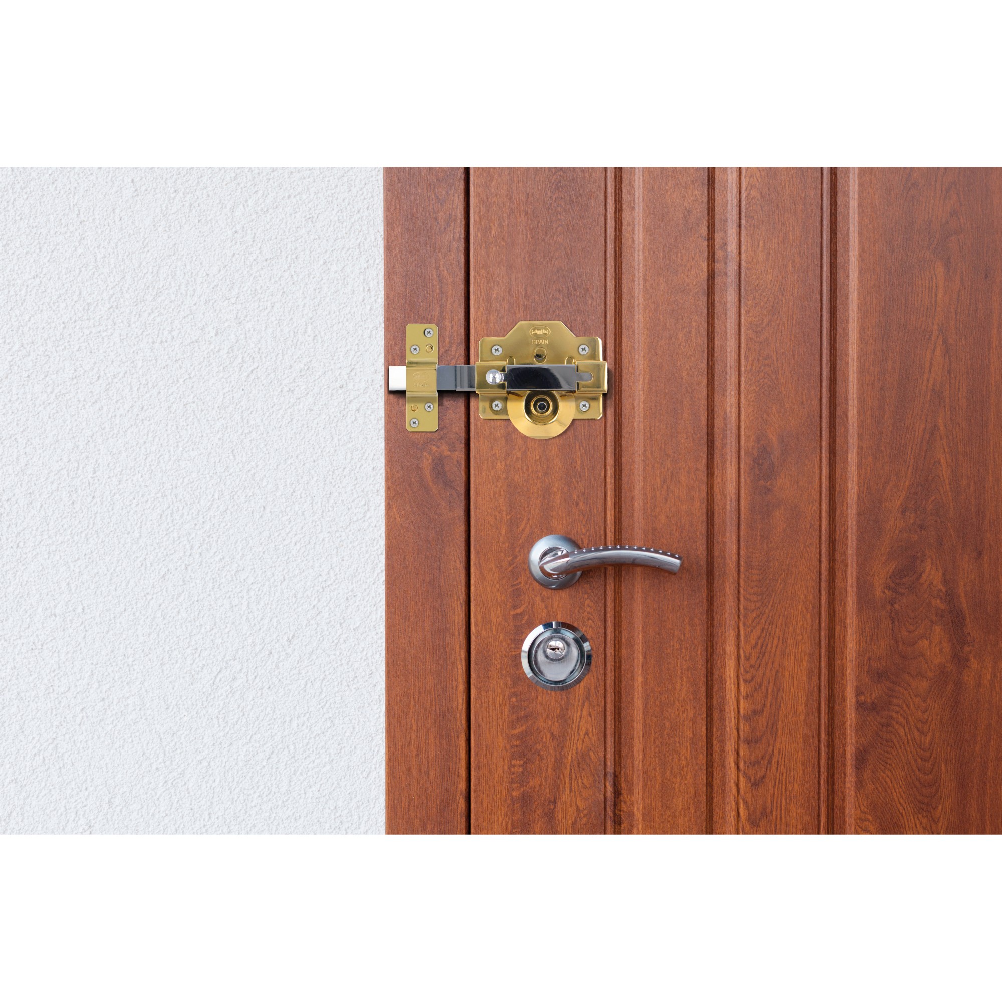 AMIG 22019 | Cerrojo alta seguridad  1PLUS | 90 x 154 mm | Acero | Oro