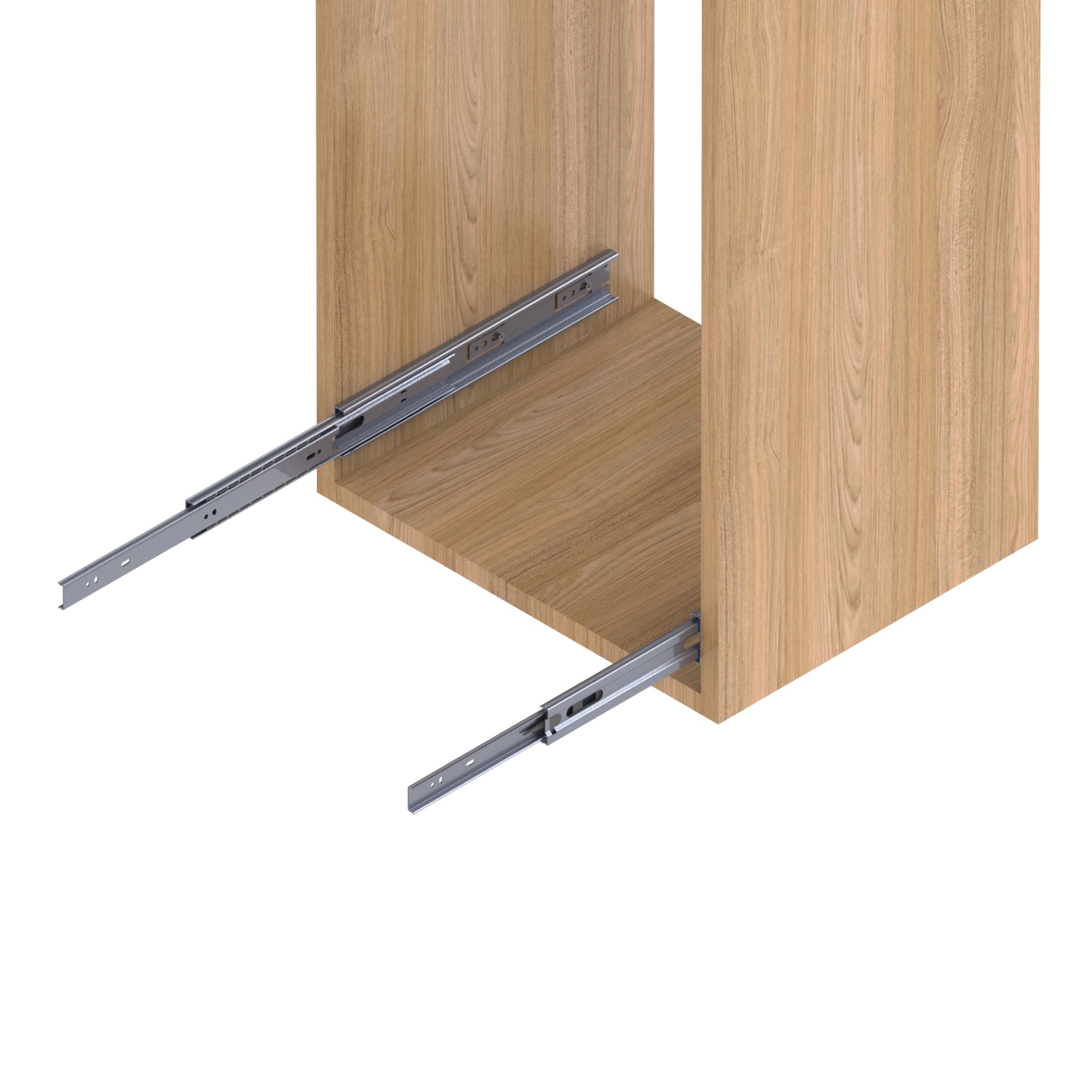 AMIG 10553 | Guía para cajón de bolas  35 | 500 x 45 mm | Acero | Zincado