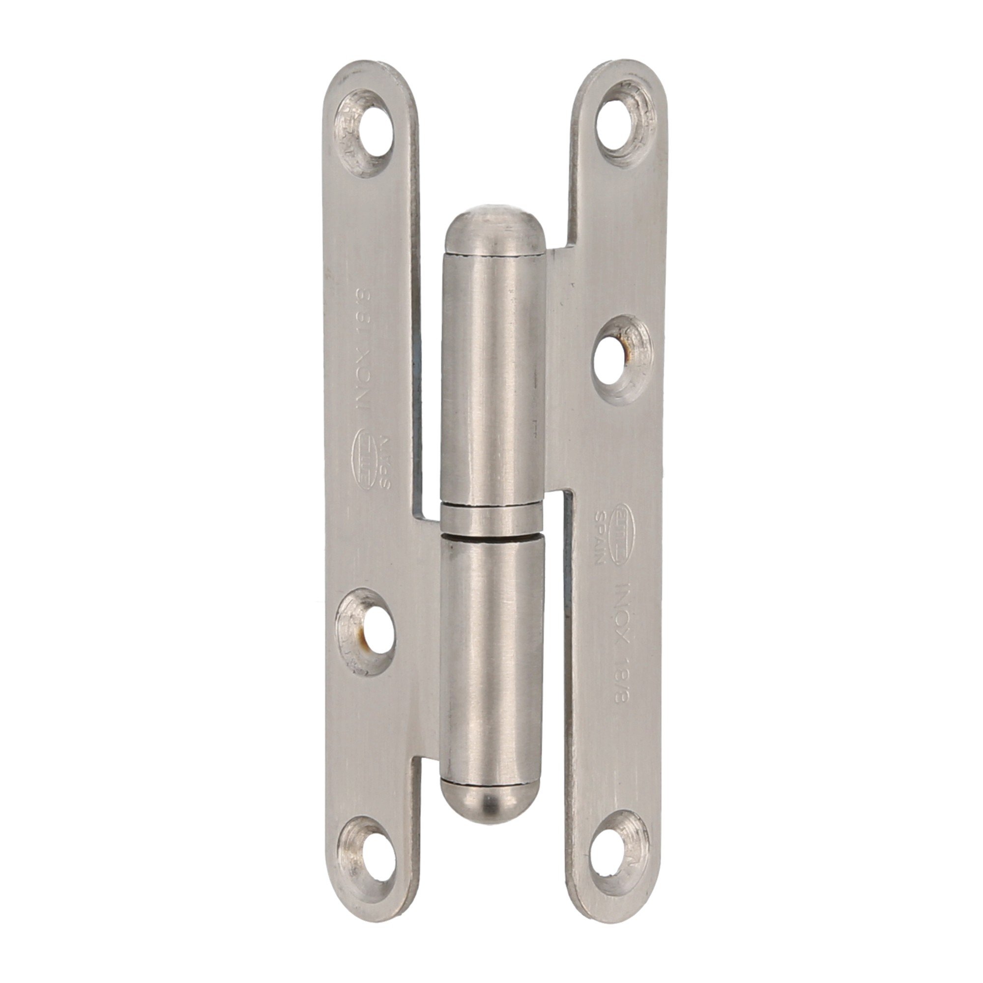AMIG 2515 | Pernio  405 | 100 x 58 x 2 mm | Acero inoxidable 18/8 | Mate - Derecha