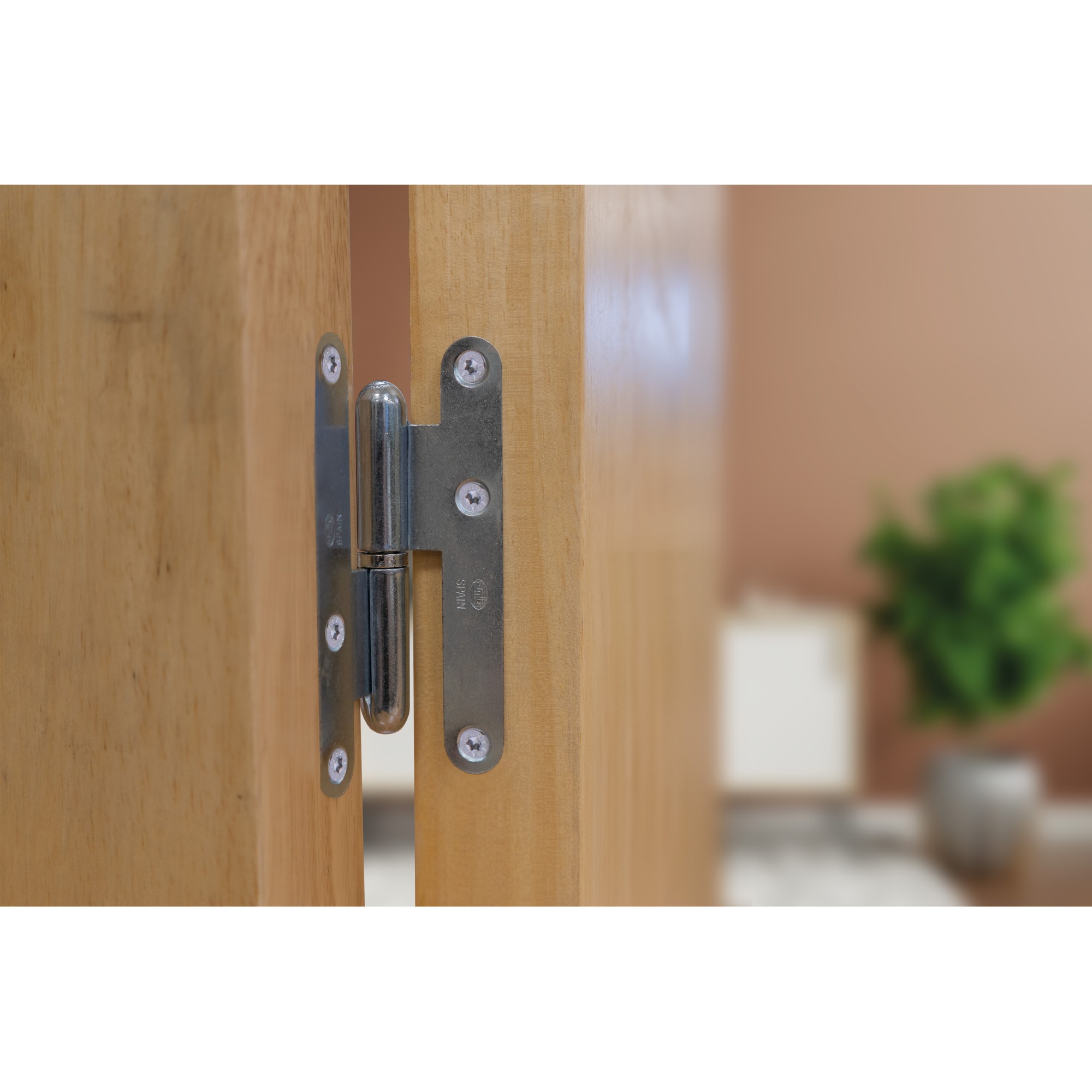 AMIG 14067 | Pernio perfil laminado  405 | 95 x 52 x 2,3 mm | Latón | Cromado mate - Izquierda