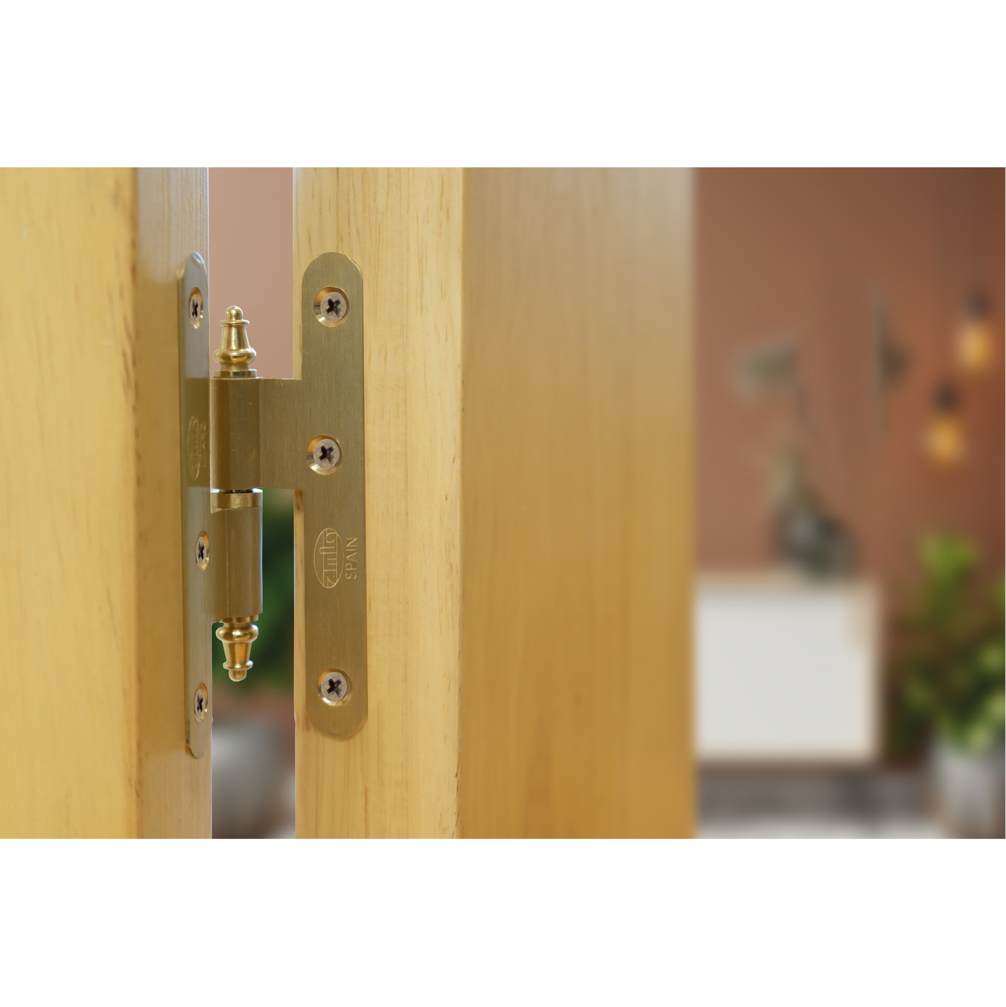 AMIG 2619 | Pernio perfil laminado  407 | 100 x 58 x 2,3 mm | Latón | Mate - Izquierda