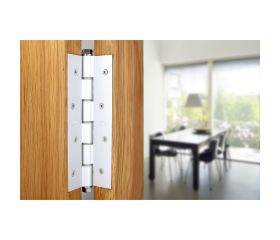 AMIG 6585 | Bisagra simple acción  3034 | 180 x 80 x 4 mm | Aluminio | Blanco
