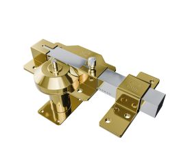 AMIG 22019 | Cerrojo alta seguridad  1PLUS | 90 x 154 mm | Acero | Oro