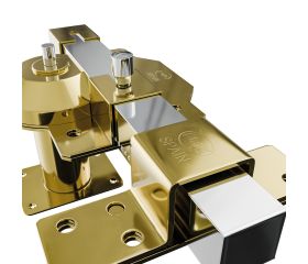 AMIG 22019 | Cerrojo alta seguridad  1PLUS | 90 x 154 mm | Acero | Oro