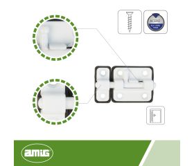 AMIG 19508 | Pasador  383 | 50 mm | Zamak | Blanco