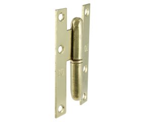AMIG 2566 | Pernio  403 | 95 x 52 x 2 mm | Acero | Latonado barnizado - Derecha
