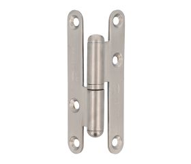 AMIG 2515 | Pernio  405 | 100 x 58 x 2 mm | Acero inoxidable 18/8 | Mate - Derecha