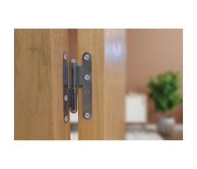 AMIG 14067 | Pernio perfil laminado  405 | 95 x 52 x 2,3 mm | Latón | Cromado mate - Izquierda