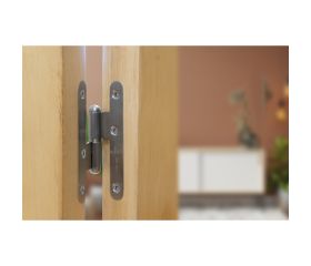 AMIG 2538 | Pernio  405 | 95 x 52 x 2 mm | Acero inoxidable 18/8 | Mate - Izquierda