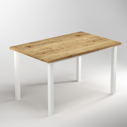 Emuca Patas cuadradas y estructura para mesa, 50x50mm, 1.150x750, Pintado blanco, Acero, 1 ud.