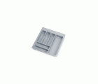 Emuca Cubertero Optima para cajón Universal, 500, Plástico gris, Plástico, 1 ud.