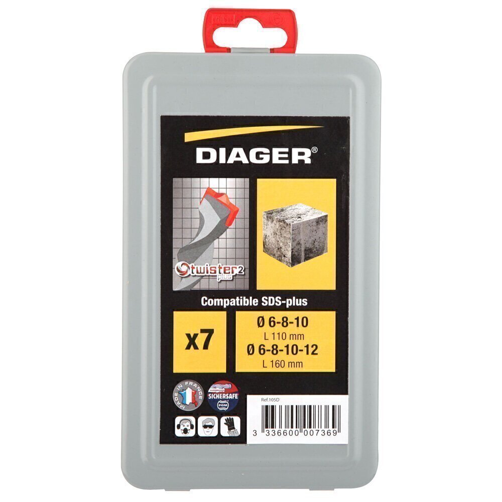 REF. 105D - ESTUCHE METÁLICO 7 BROCAS TWISTER-PLUS