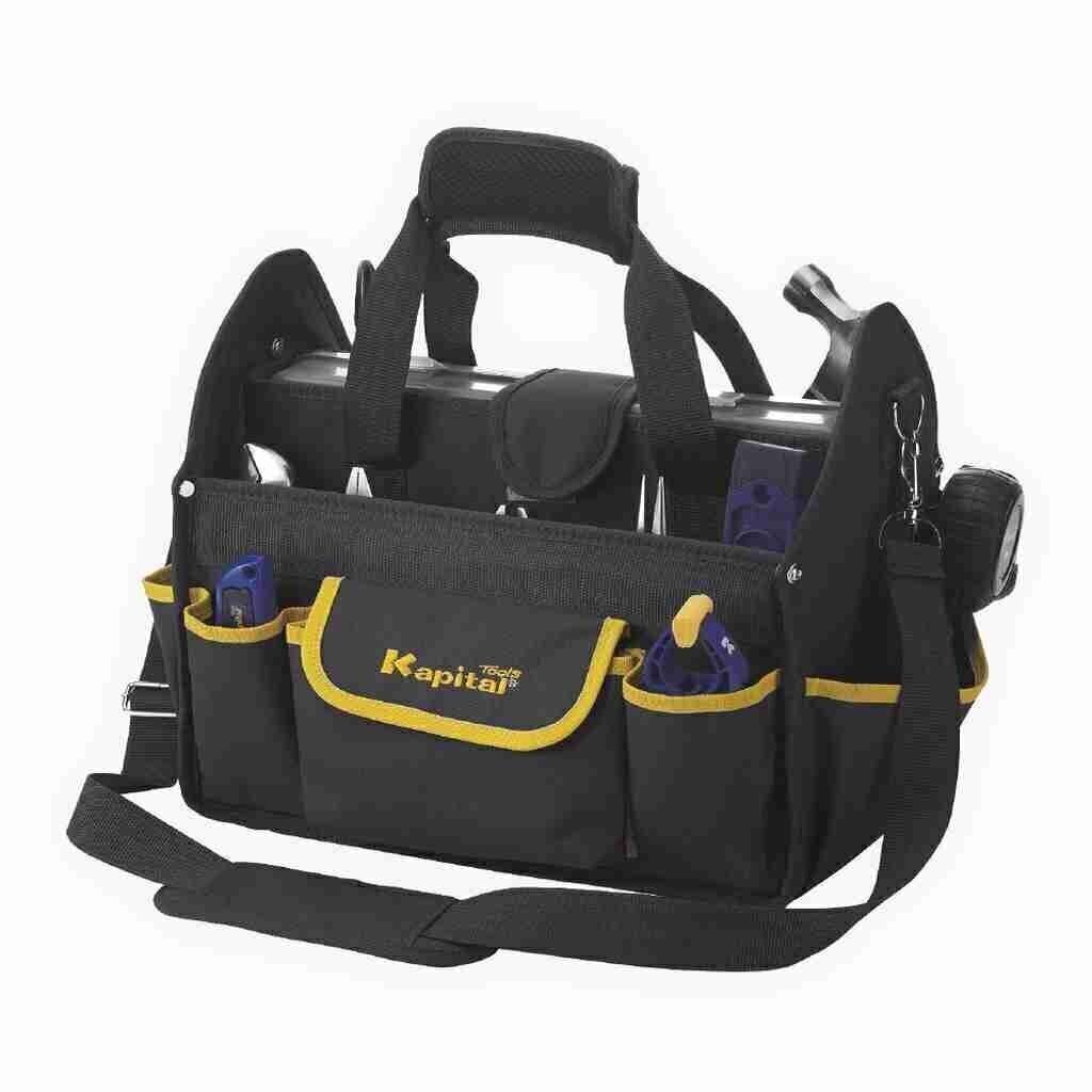 BOLSA DE HERRAMIENTAS 18 BOLSILLOS CON CIERRE