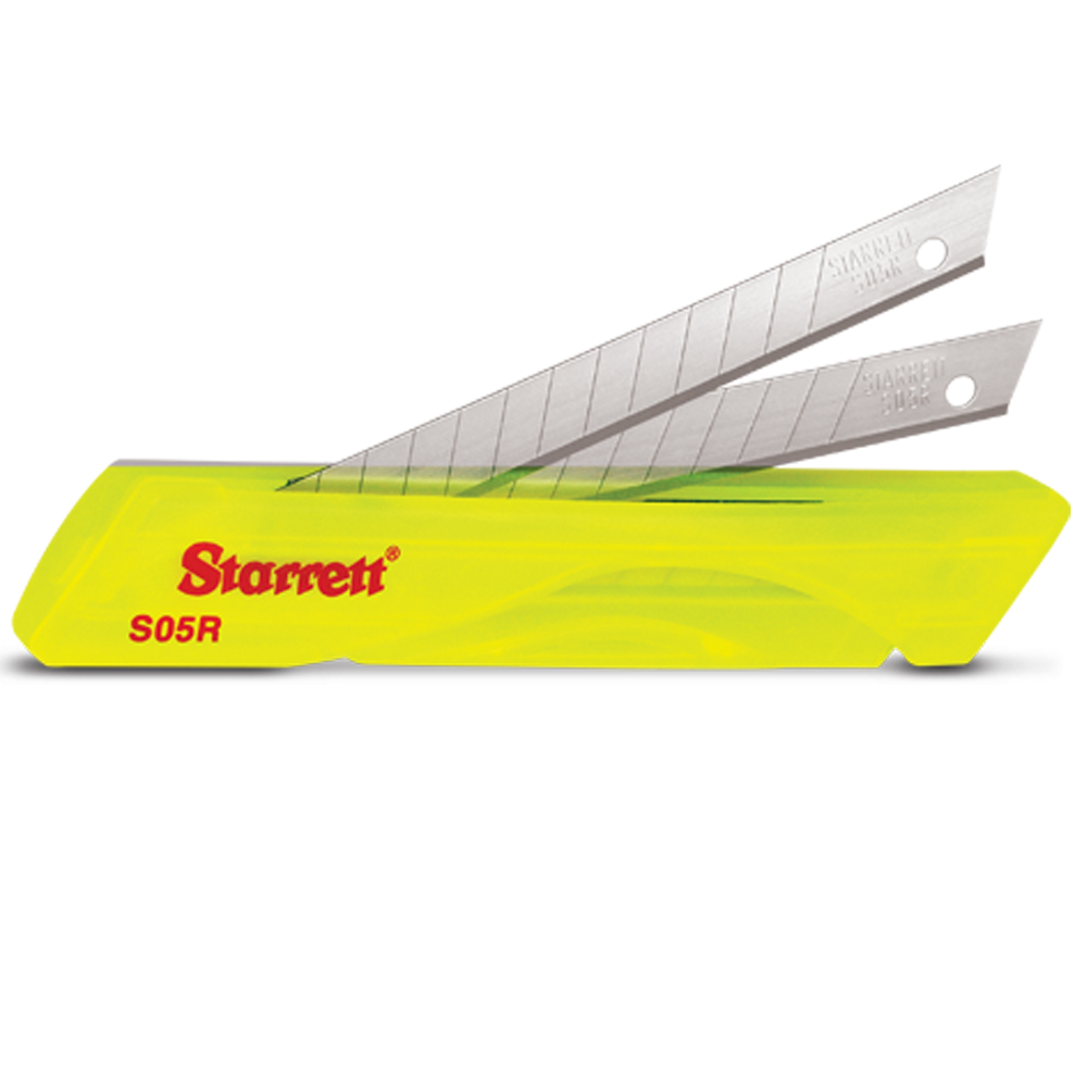 KS05R ESTUCHE DE 10 CUCHILLAS PRECORTADAS DE 9 mm