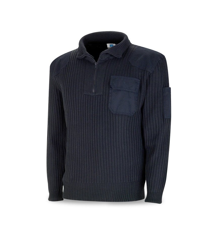1288JCAM Jersey tipo policía azul marino 450 gr.