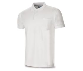 1288PAMCBL Polo BASIC blanco 100% algodón. 175 gr. Manga corta
