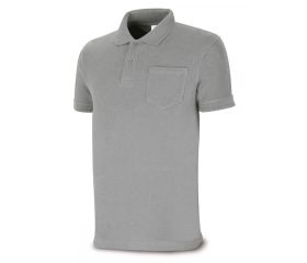 1288PAMCG Polo BASIC gris 100% algodón. 175 gr. Manga corta