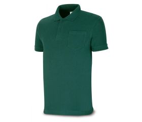 1288PAMCV Polo BASIC verde 100% algodón. 175 gr. Manga corta