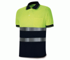 1288PAVXCRYFA Polo Alta visibilidad amarillo/azul marino poliéster 150 gr.