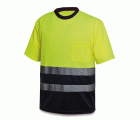 1288TSAVCSYFA Camiseta A.V. bicolor poliéster con bandas segmentadas 150 gr.