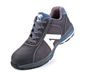 1688ZONE Zapato mod. “OLIMPIA”. Zapato piel microfibra tipo Nobuk en S1P. Suela de Poliuretano doble densidad SRC.