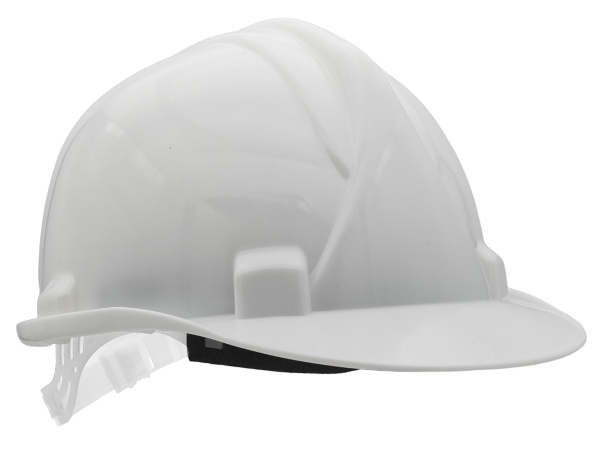 2088CBNBL Casco de protección cierre de cinta. Color blanco.