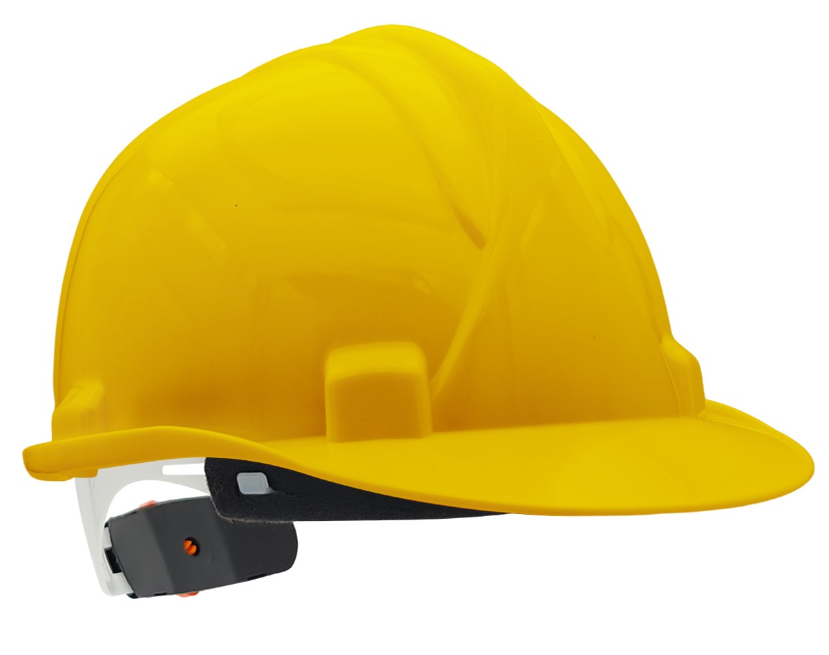 2088CRNY Casco de protección cierre ruleta. Color amarillo.