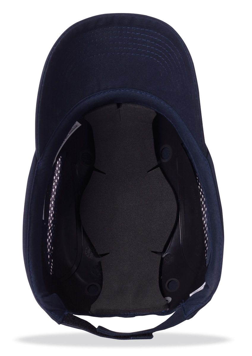 2088GPPNAM Mod. “BUMPER PRO”. Gorra de protección anti golpes con rejillas de ventilación lateral.  Color Azul Marino.