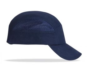 2088GPPROAM Mod. “BUMPER PRO”. Gorra de protección anti golpes con rejillas de ventilación lateral.  Color Azul Marino.