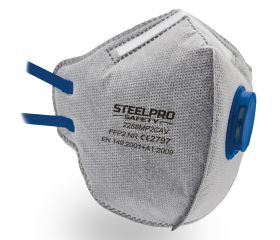 2288MP2CAVBL Mascarilla desechable FFP2 con válvula de exhalación y carbón activo.