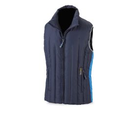 288MVCA Chaleco abrigo acolchado bicolor