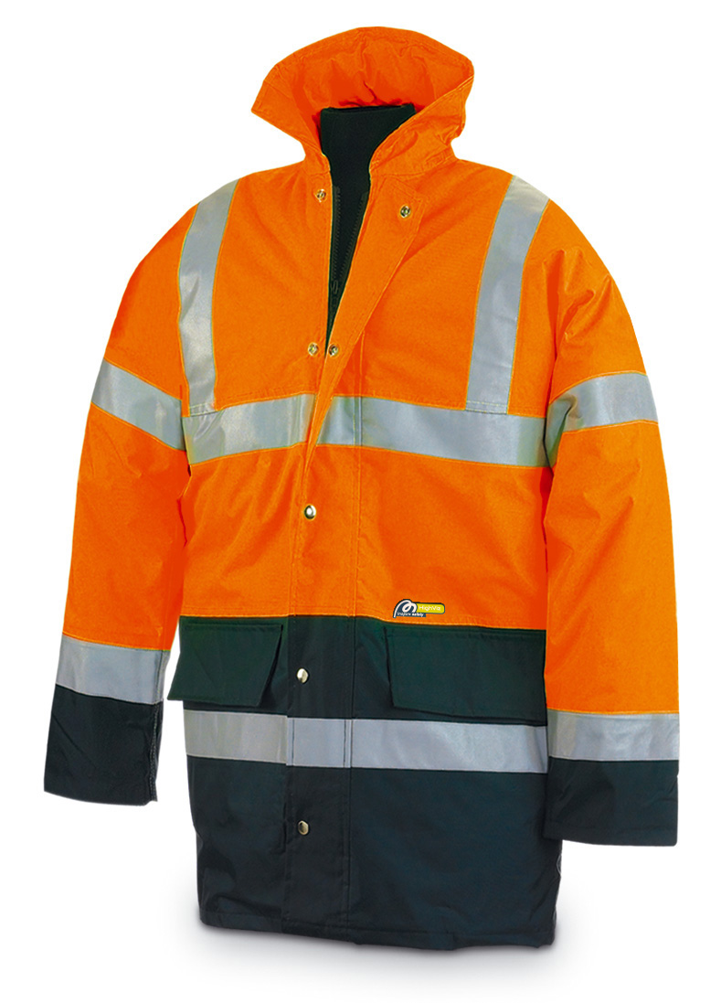 288PFMIXNFA Parka Alta Visibilidad. Naranja /azul marino 320 gr. LINUX