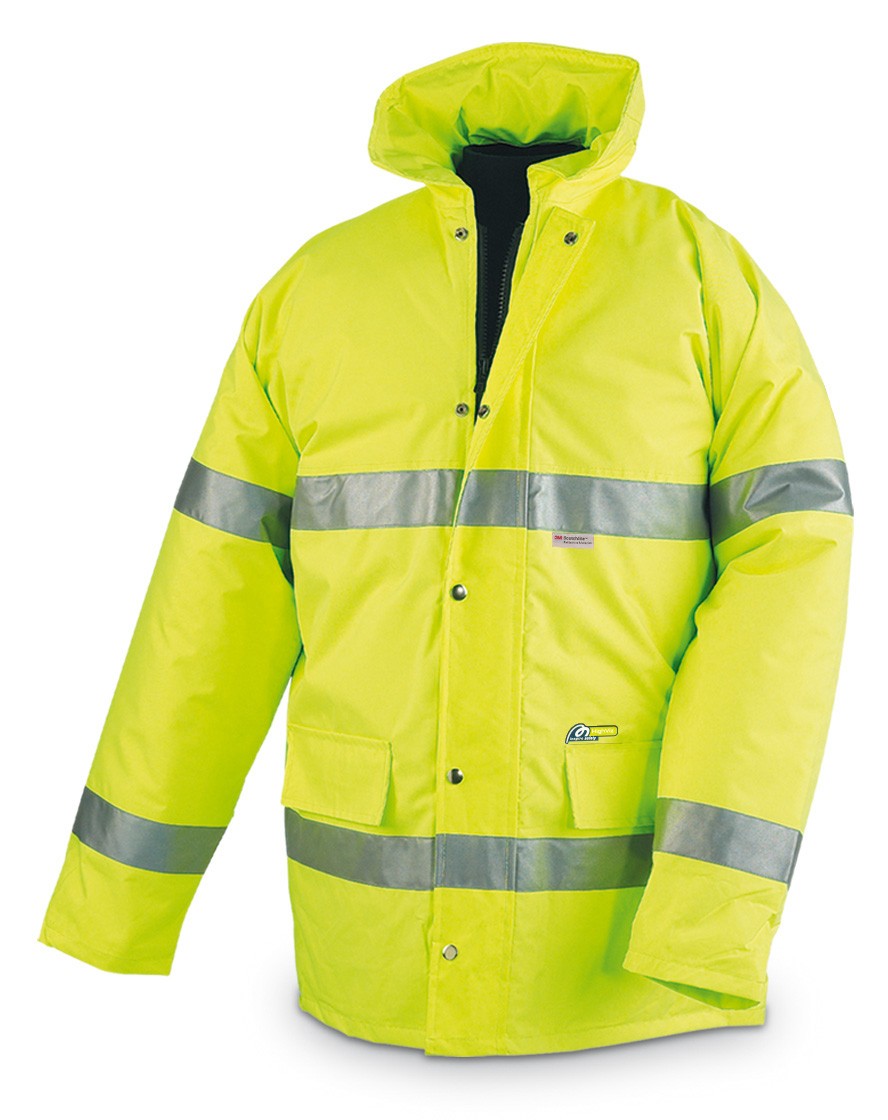 288PFYF Parka Alta visibilidad bandas 3M® amarilla 400 gr.