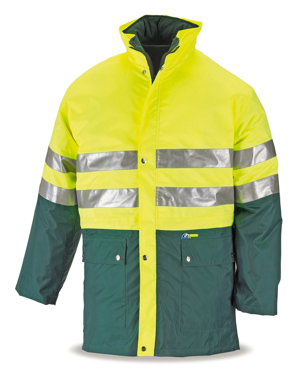 288PKFMIXYFV Parka Alta visibilidad. Triple uso amarillo/verde 560 gr. XRAY