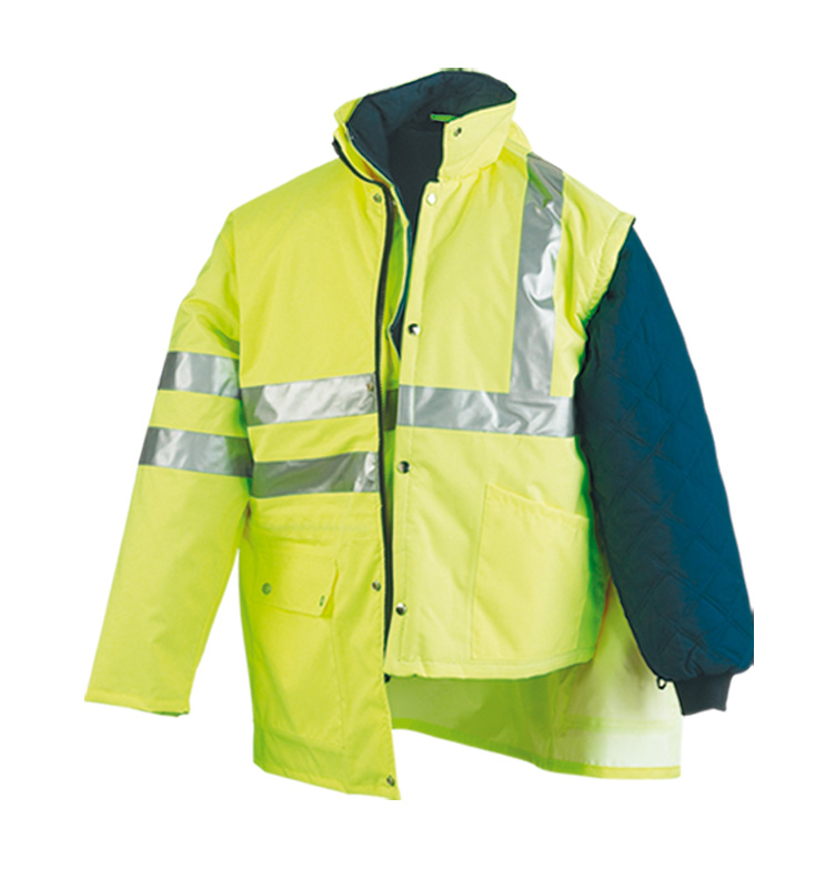 288PKFYF Parka Alta visibilidad. Triple uso amarillo 560 gr. LASER