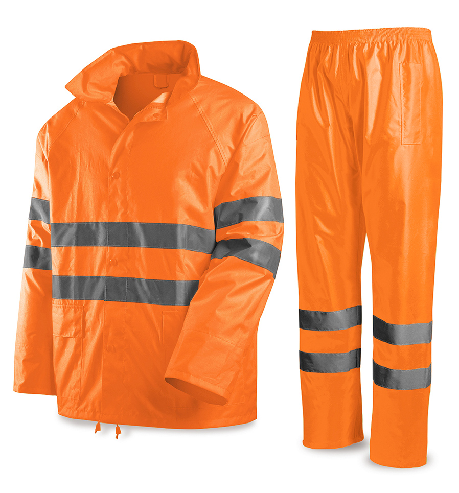 288TAFENF Traje de agua Alta Visibilidad naranja poliéster 135 g.