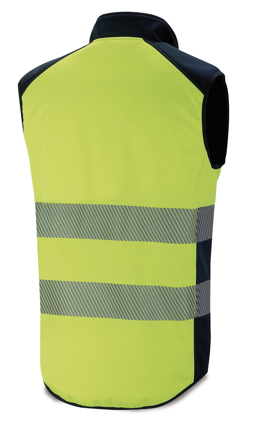288VSFYFA Chaleco Alta Visibilidad SoftShell bicolor con bandas segmentadas. 300 gr.