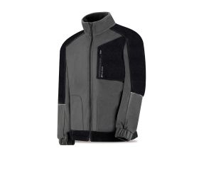 288CHPPGNE Chaqueta polar modelo VIRACOCHA. Gris/Negro 325 gr.